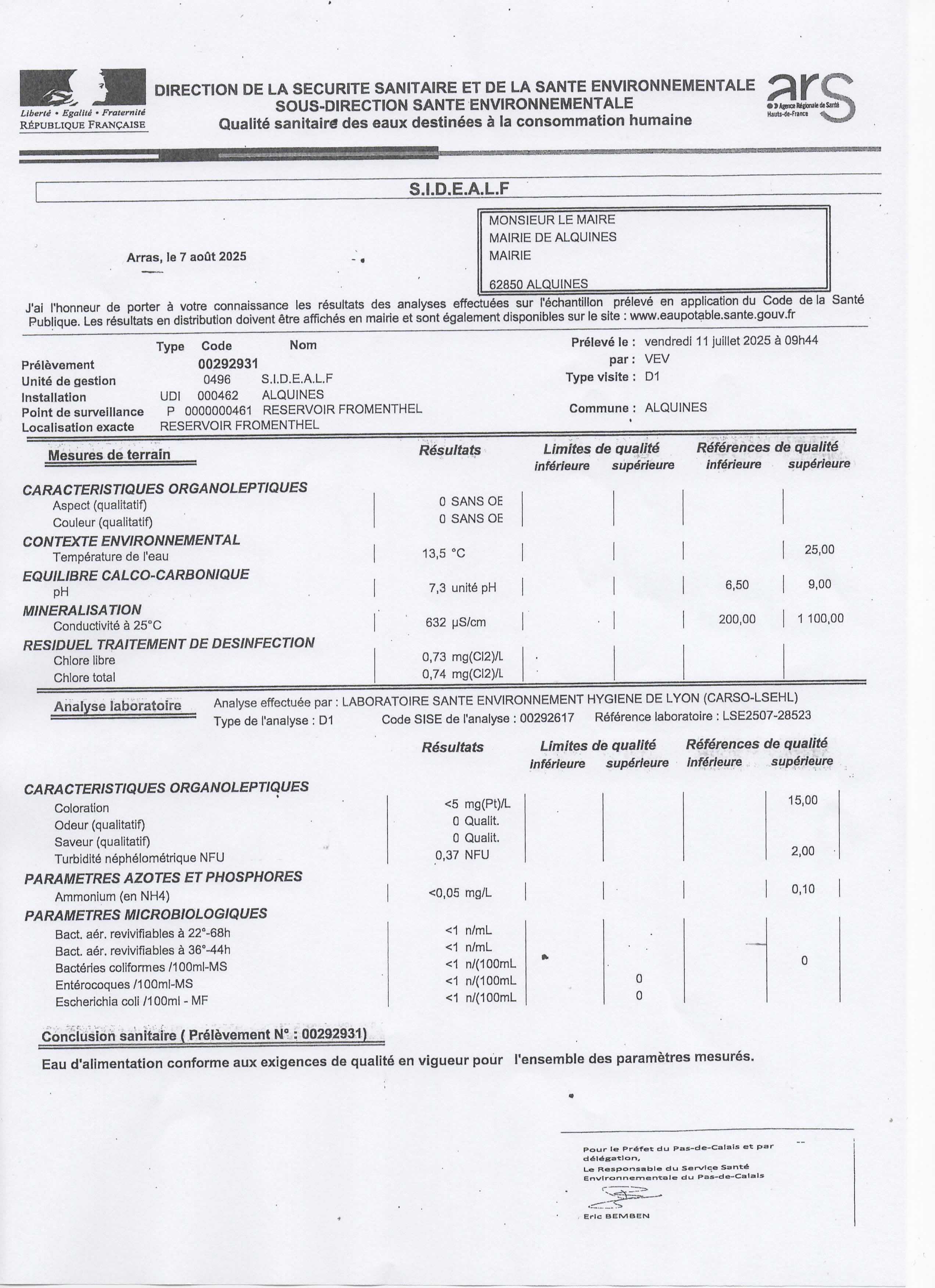 Distribution d'eau et assainissement
